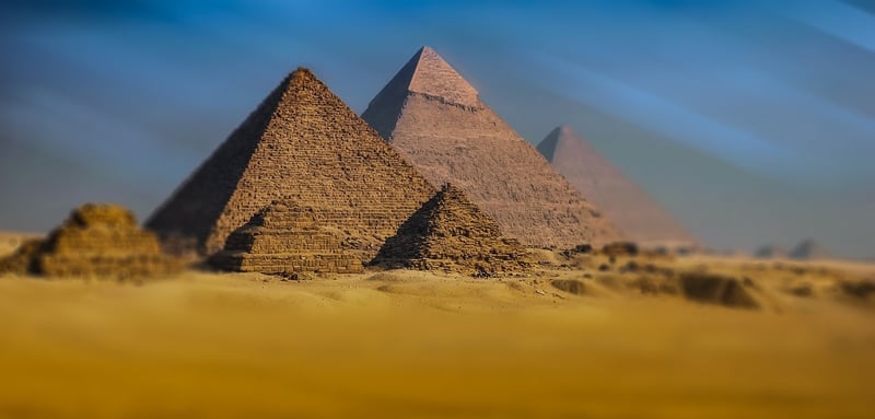 Pyramids of Giza in Egypt